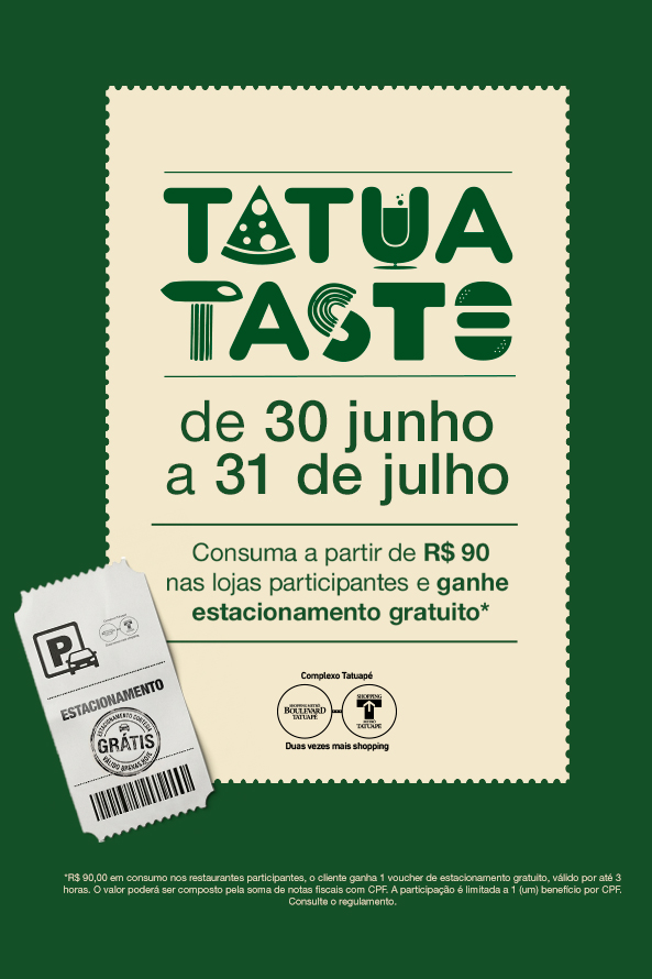 TatuaTaste: Sabor com estac. grátis