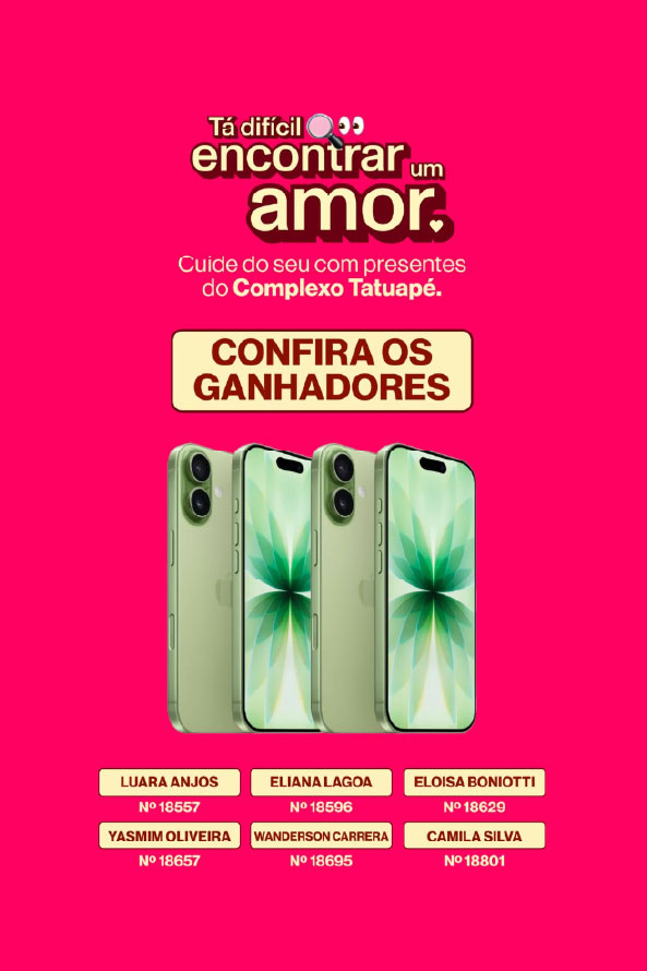 Ganhadores de promoção namorados