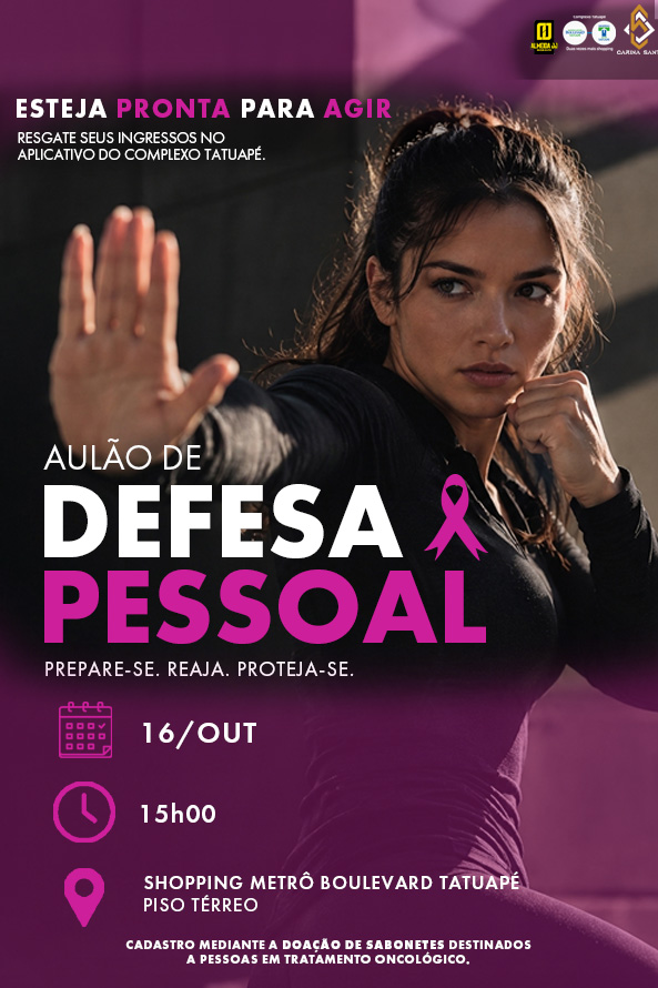 AULÃO DE DEFESA PESSOAL no Complexo Tatuapé