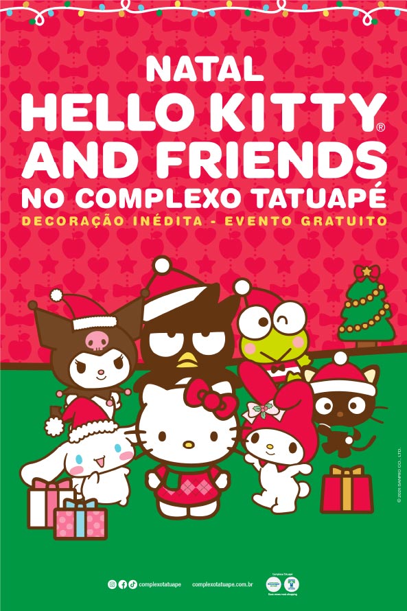 Natal Hello Kitty and Friends no Complexo Tatuapé