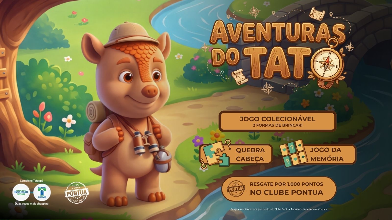 Aventuras do Tato já está disponível! no Complexo Tatuapé